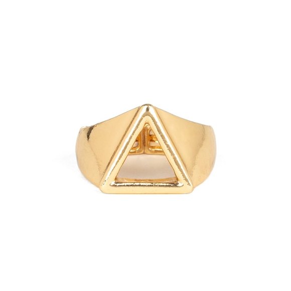 Trident Men's Gold Ring - Picture 2 of 2